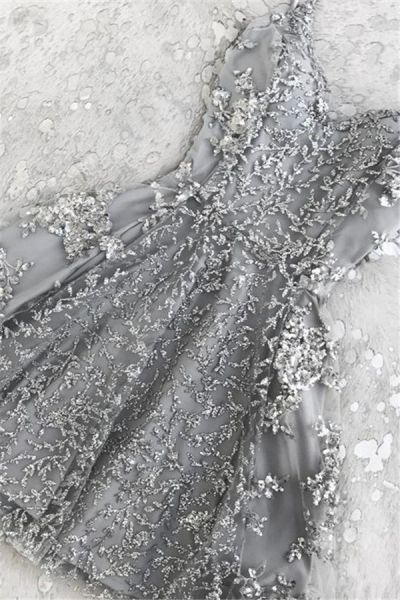 A-line Spaghetti Straps Sleeveless Mini Cocktail Party Dress With Appliques