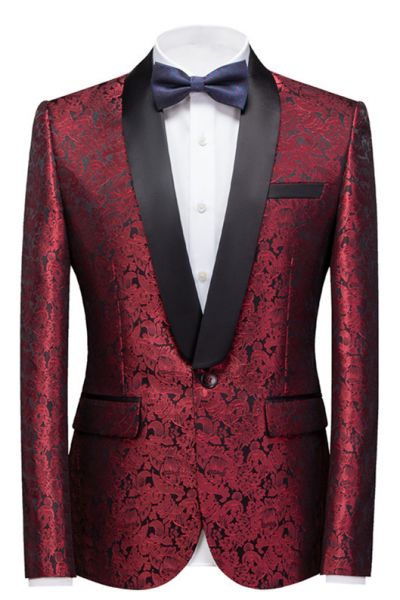 Ruby Slim Fit Jacquard Wedding Suit