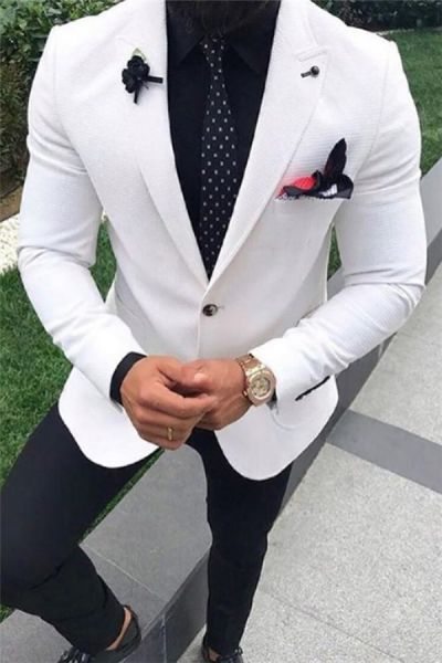 White Wedding Suit