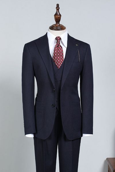 Navy Blue Slim Fit Business Suit