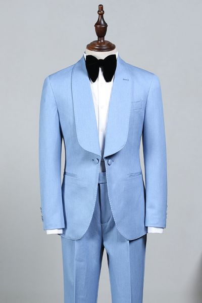 Sky Blue Wedding Suit