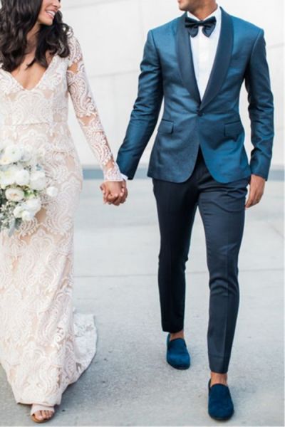 Dark Green Shawl Lapel Tuxedo