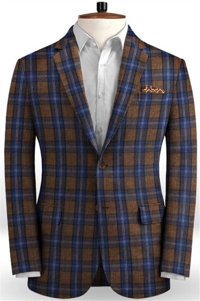 Brown Linen Men Suits