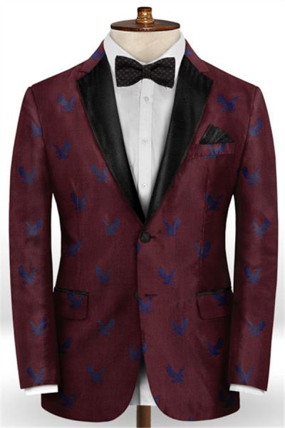 Burgundy Prom Tuxedo