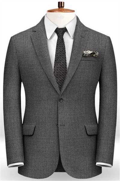 Dark Gray Slim Fit Men Suits