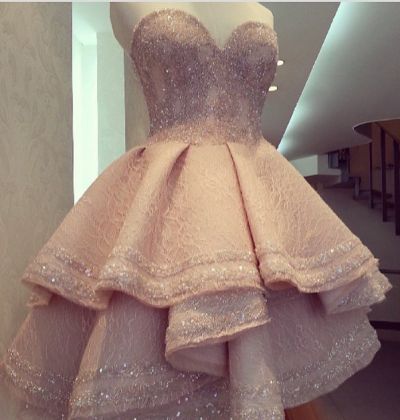 A-line Sweetheart Neck Sleeveless Mini Homecoming Gown