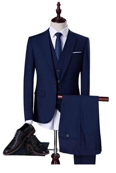 Navy Blue Business Slim Fit Tuxedo