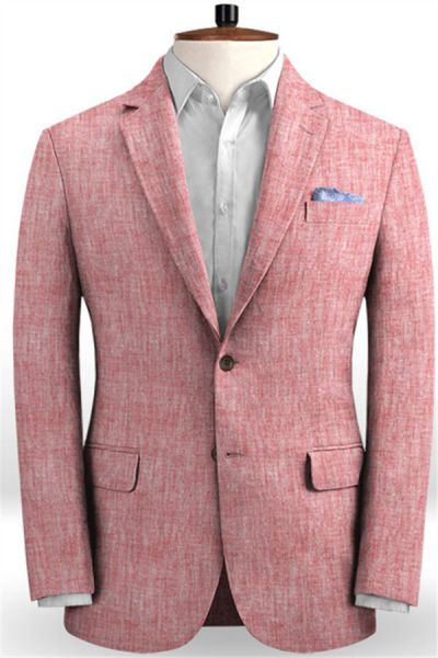 Pink Linen Prom Suits