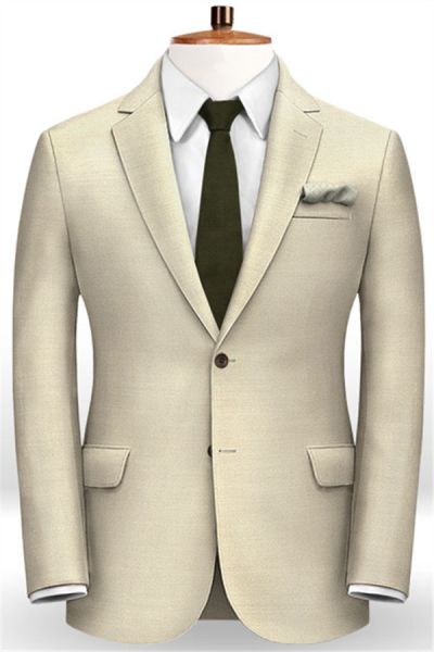 Champagne Slim Fit Men Suits