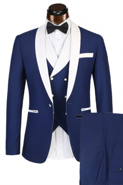 Blue 3 Piece Formal Men's Suit