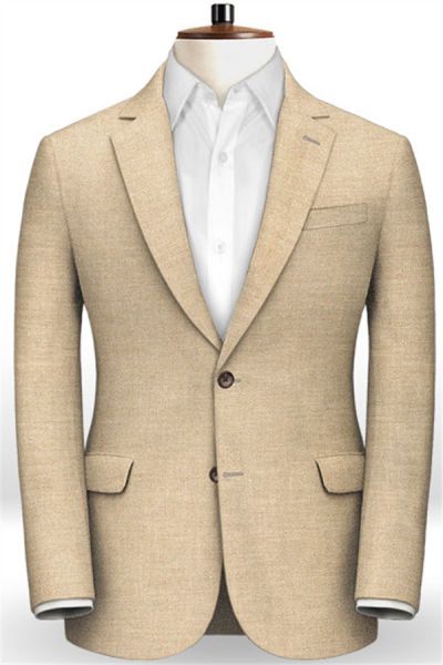 Champagne Linen Men Suit