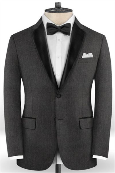 Dark Grey Slim Fit Men Suits