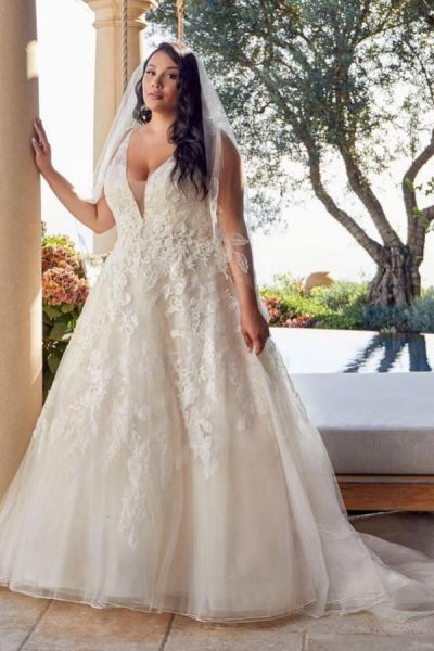 Mermaid Straps Sleeveless Sweep / Brush Train Tulle Wedding Gown With Lace