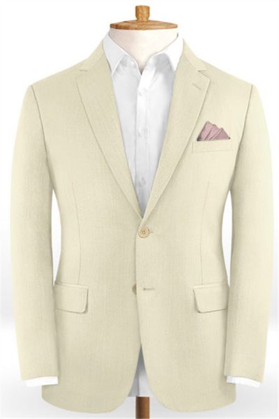 Cream Wedding Men Suits
