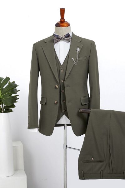 Dark Green Slim Fit Bespoke Business Suit