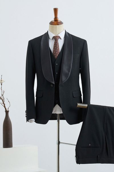3 Pieces Slim Fit Custom Wedding Suit For Grooms