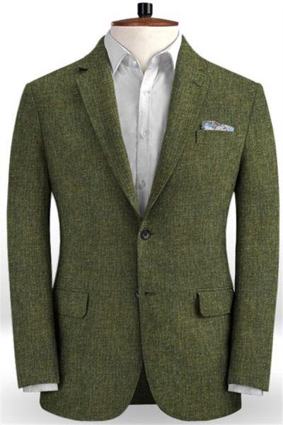 Dusty Sage Notched Lapel Prom Suits