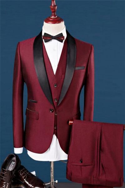 Wine Red Wedding Tuxedos