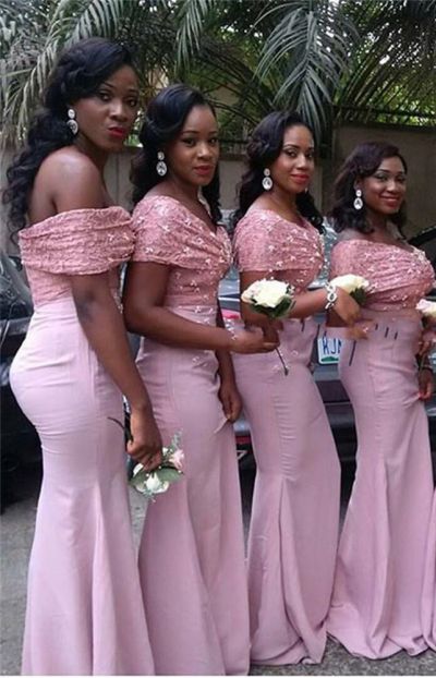 Mermaid Off-the-shoulder Short Sleeves Sweep / Brush Train Evening Gown With Sequins