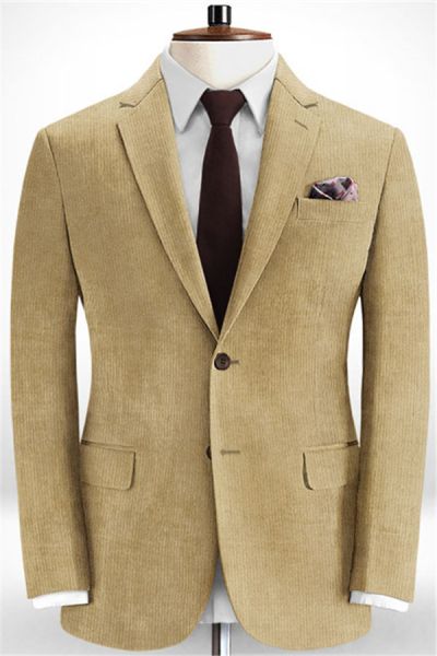 Khaki  Men Suits