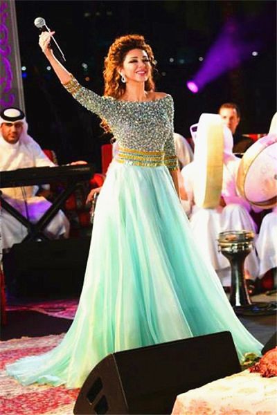 A-line Scoop Neck Floor-length 100D Chiffon Evening Gown With Beading