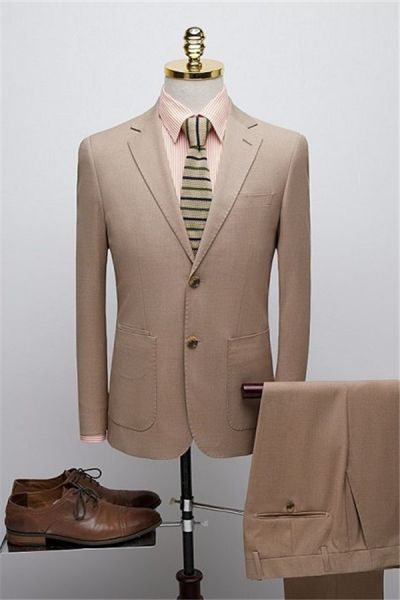 Khaki Notched Lapel Tuxedo