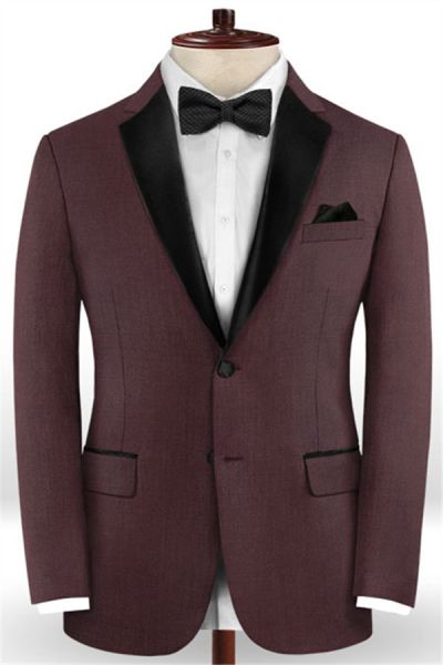 Burgundy Business Men Suits