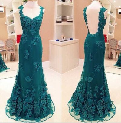 Column Sleeveless Floor-length Tulle Formal Wear With Lace
