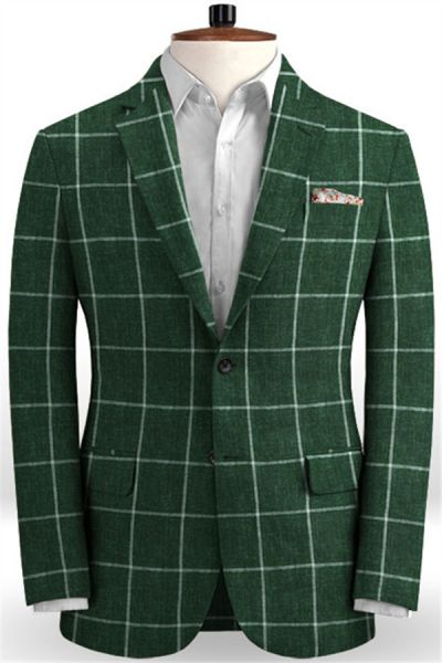 Dark Green Men Suits