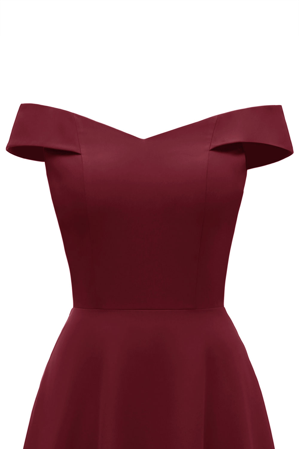 A-line Off-the-shoulder Sleeveless Floor-length Satin Chiffon Formal Dress 11