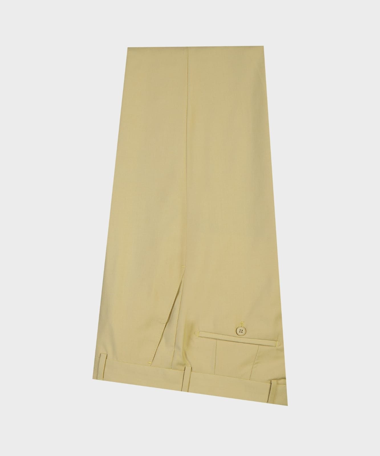 Yellow Double Breasted Prom Suit with Peaked Lapel 5