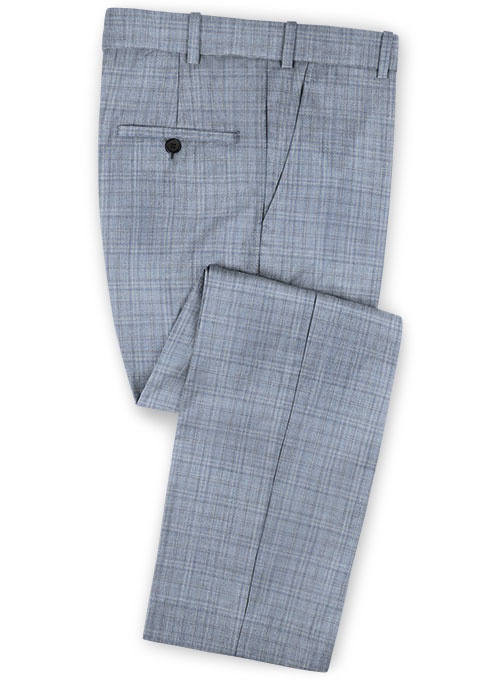 Dusty Blue Slim Fit Two Pieces Men's Business Suit 3