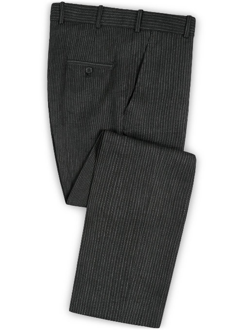 Black Striped Men Suits 3