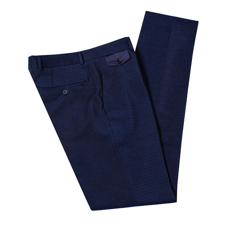 Dark Navy Three Pieces Shawl Lapel Men's Suit for Wedding 2