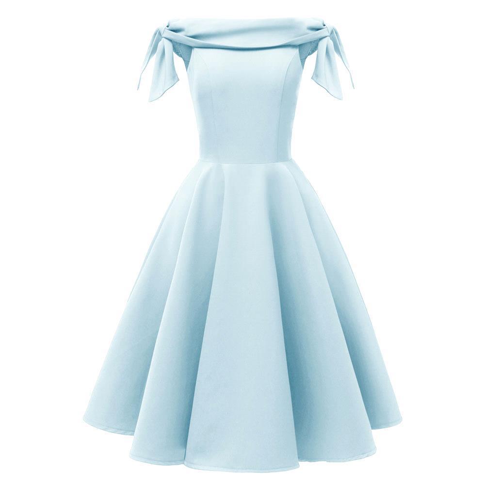 A-line Bateau Neck Cap Sleeves Knee-length Satin Chiffon Cocktail Party Dress 9