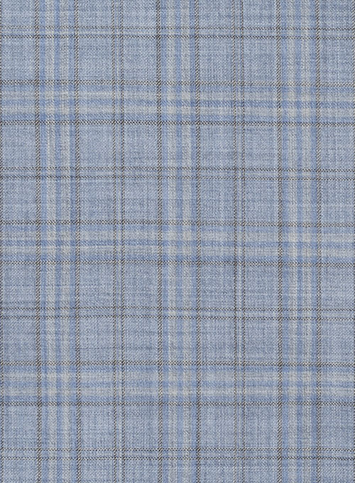 Dusty Blue Slim Fit Two Pieces Men's Business Suit 4