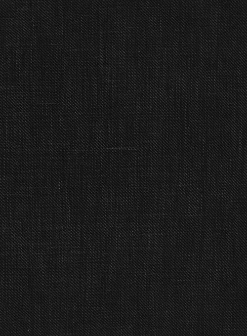 Black Linen Men Suits 4