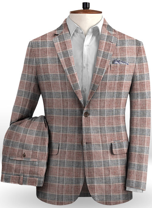 Grid Jacket Men Suits 2