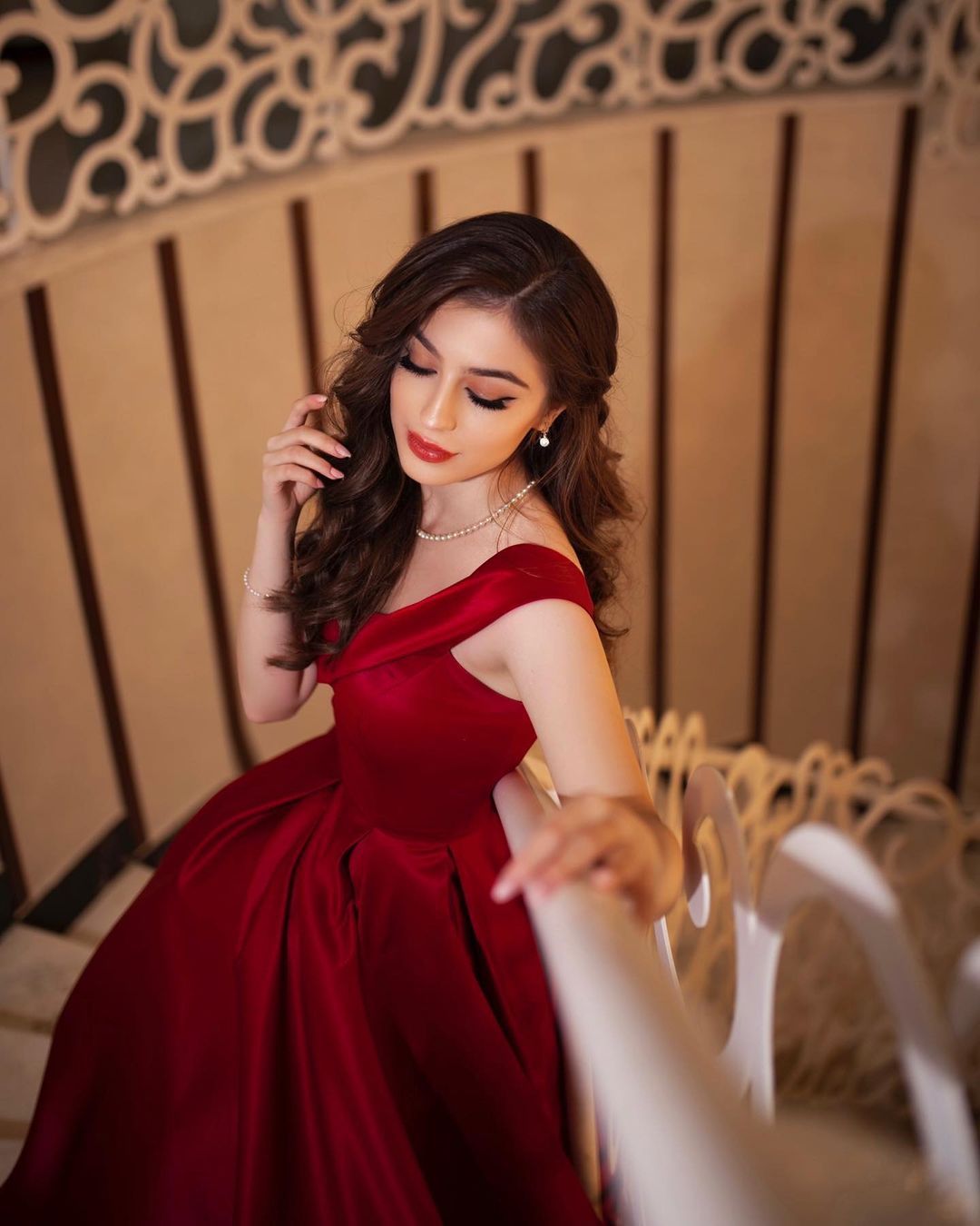 A-line Off-the-shoulder Sleeveless Floor-length Stretch Satin Evening Dress With Ruffles 7