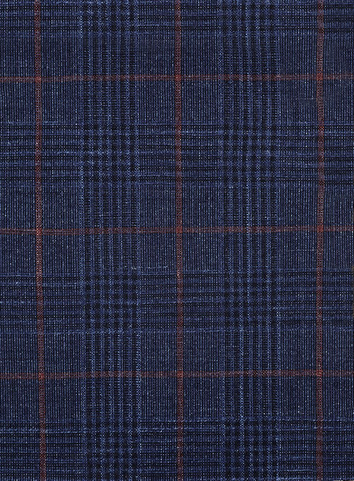 Dark Blue Notched Lapel Men Suits 4