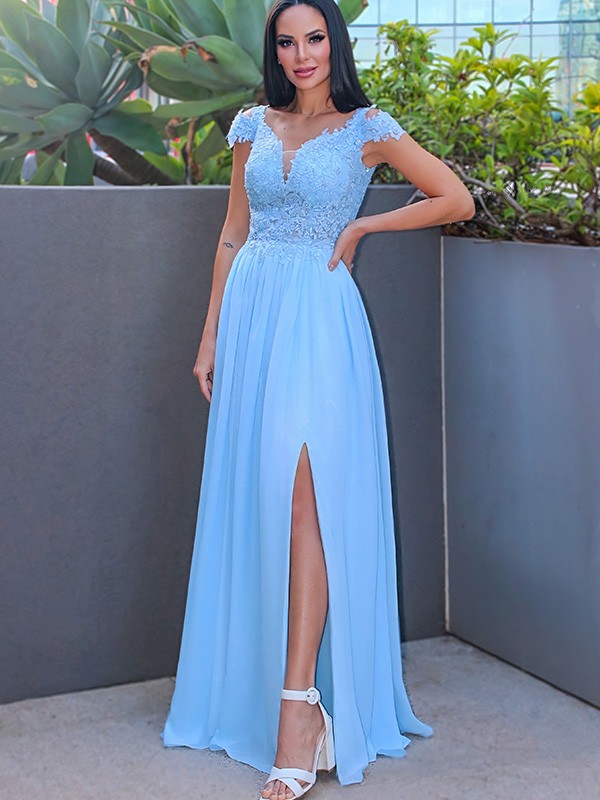 Ball Gown Off-the-shoulder Sweetheart Neck Sleeveless Floor-length Evening Dress With Court Train 2