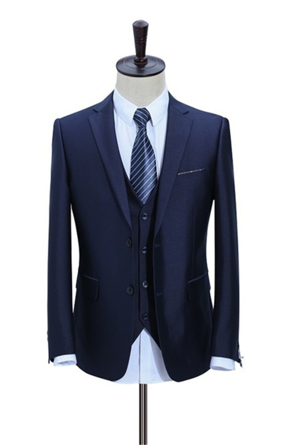 Dark Blue Three-Piece Slim Fit Tuxedo 2
