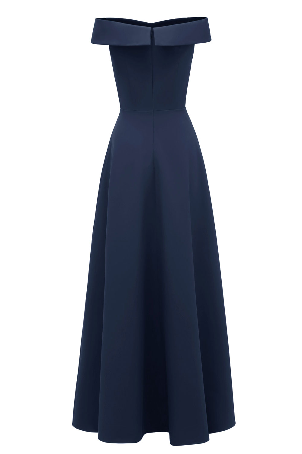 A-line Off-the-shoulder Sleeveless Floor-length Satin Chiffon Formal Dress 14