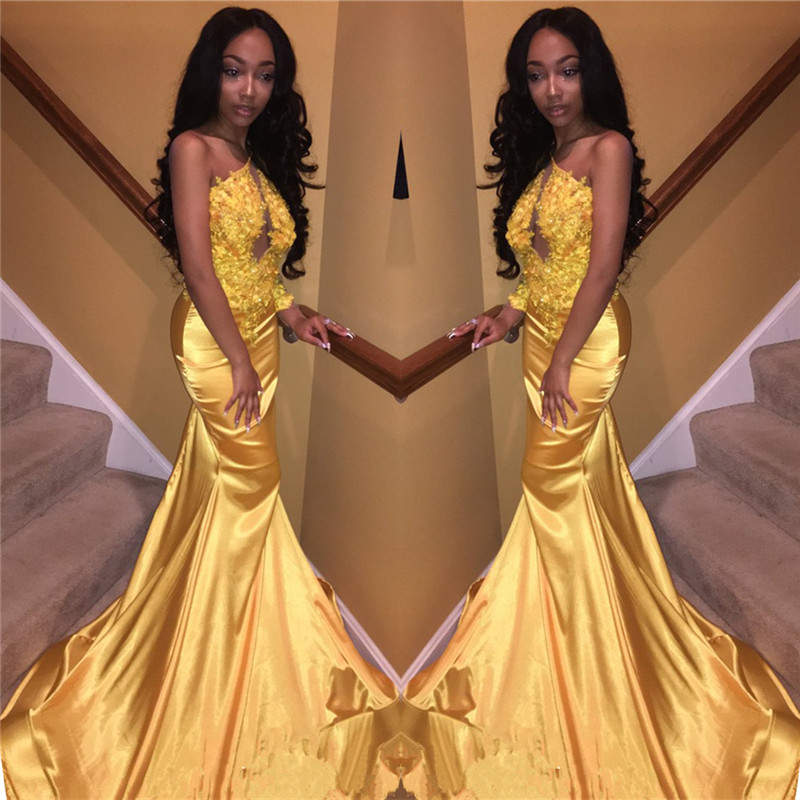 Column One Shoulder Sweep / Brush Train Stretch Satin Evening Gown With Lace 2