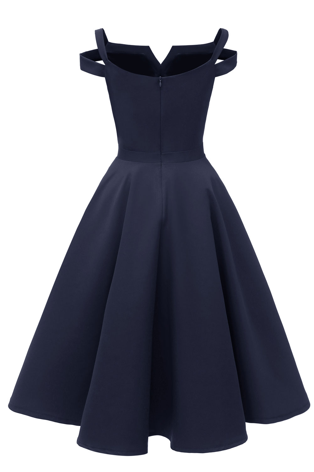 A-line Knee-length Satin Chiffon Party Dress 2