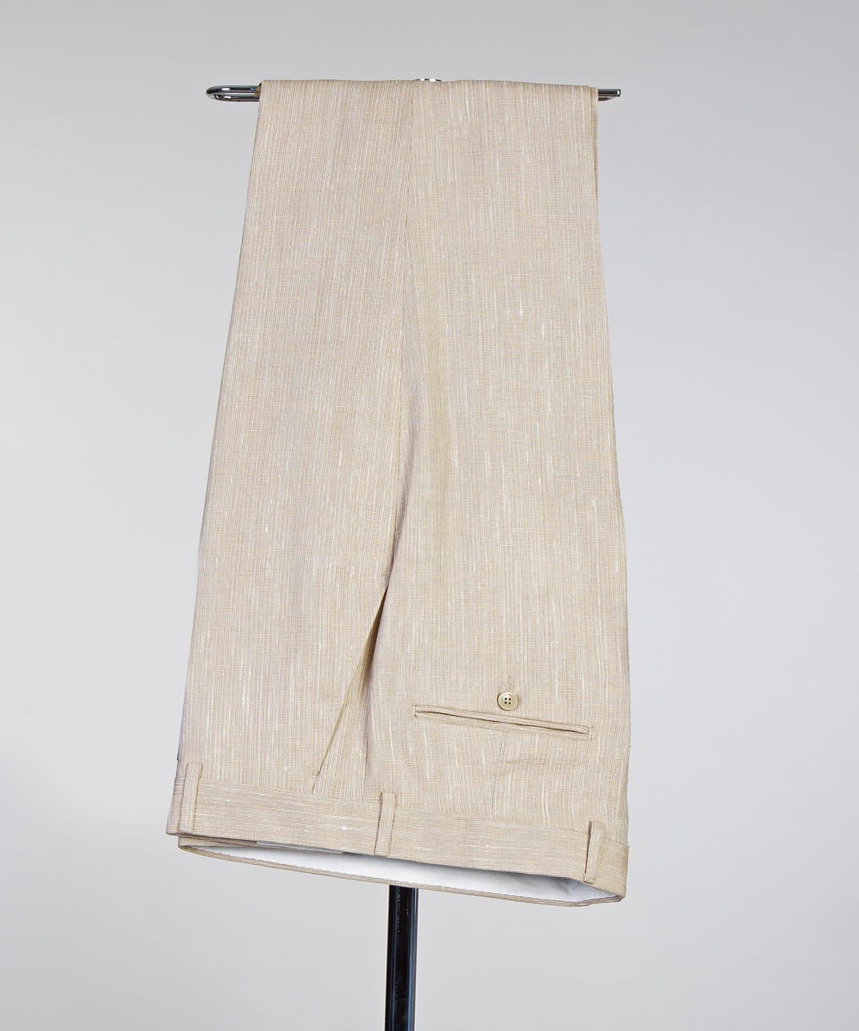 Champagne Two Pieces  Men Suit with Notched Lapel 4