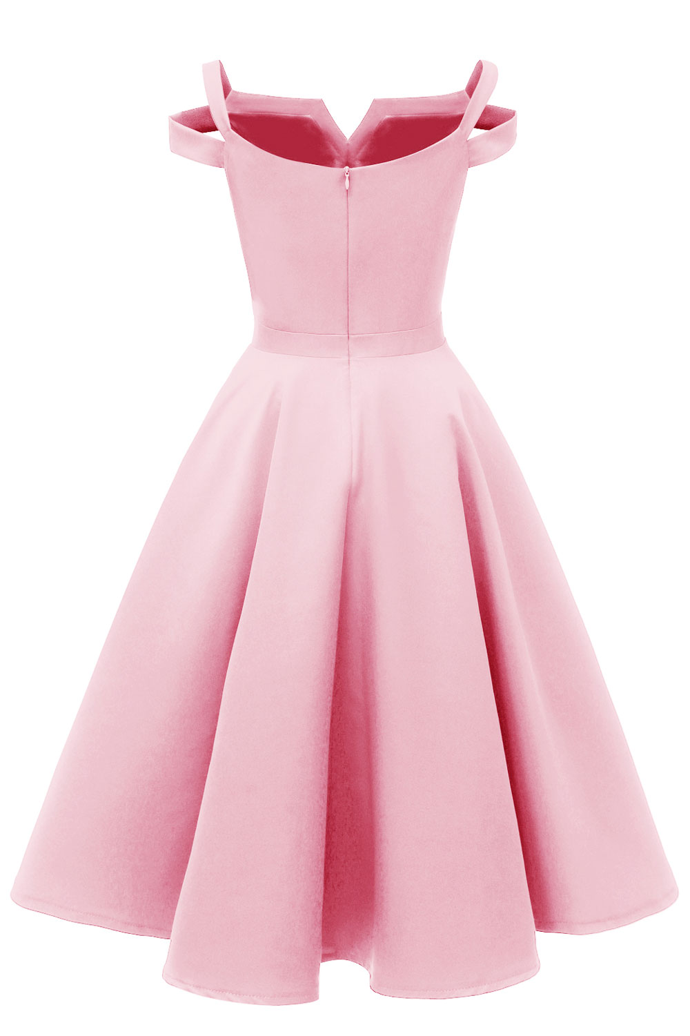 A-line Knee-length Satin Chiffon Party Dress 5