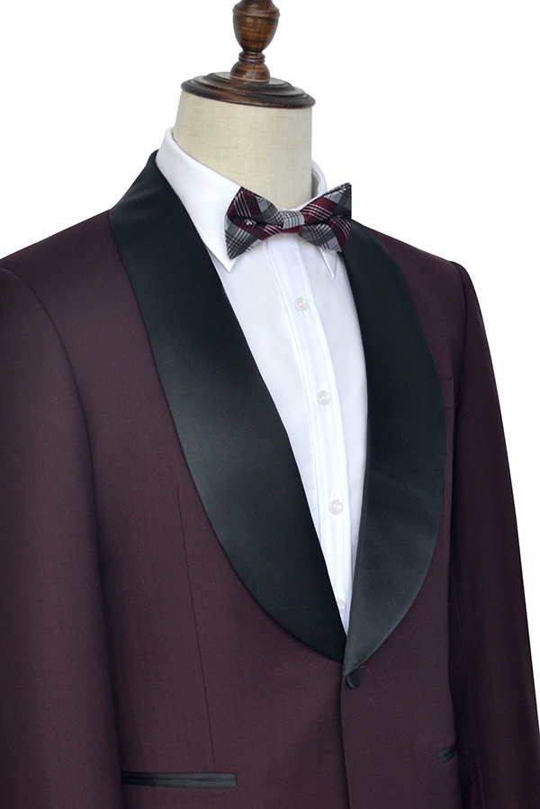 Burgundy Wedding Suits for Men 3