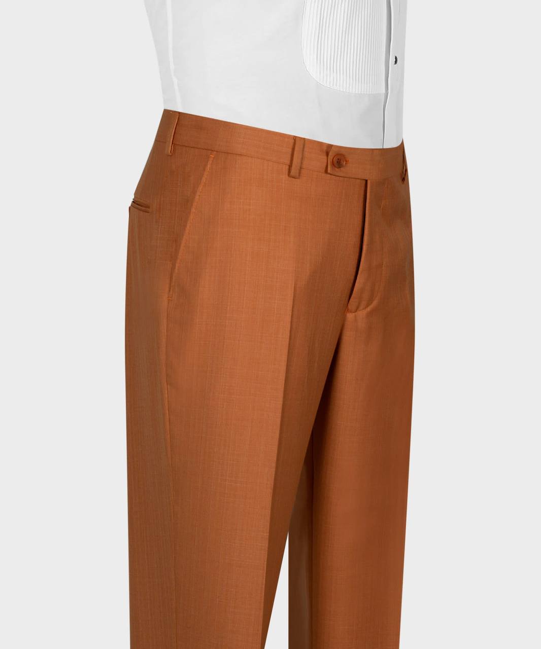 Orange Peaked Lapel Prom Men Suit with 3-Pieces 5