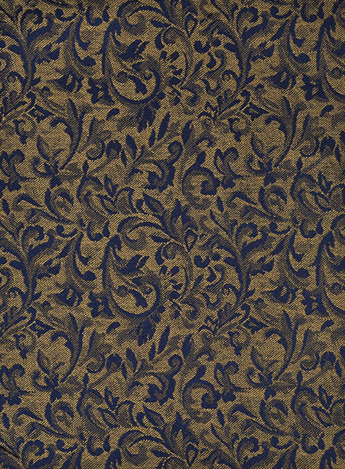 Gold Jacquard Prom Outfits Tuxedo 4